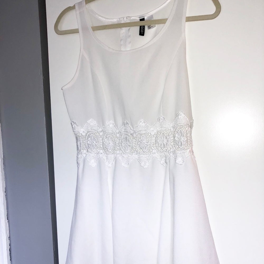 White Dress with Lace detail